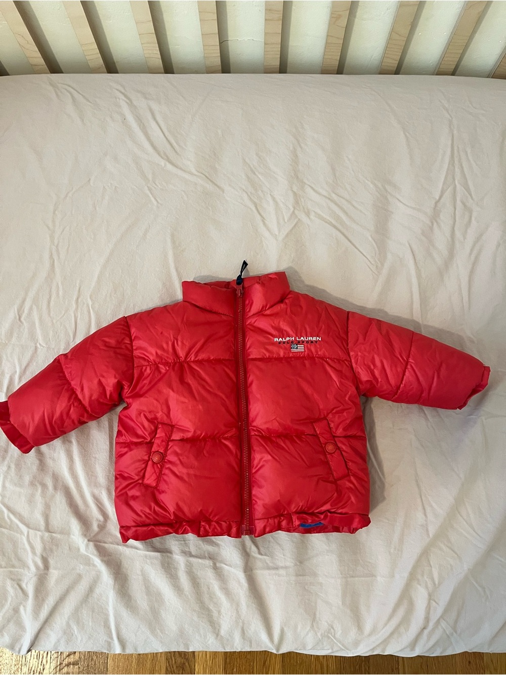 Ralph Lauren Red Puffer Coat 6 - 12 Months